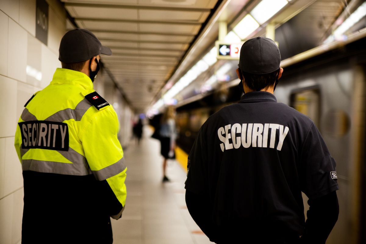 Security guards on high alert